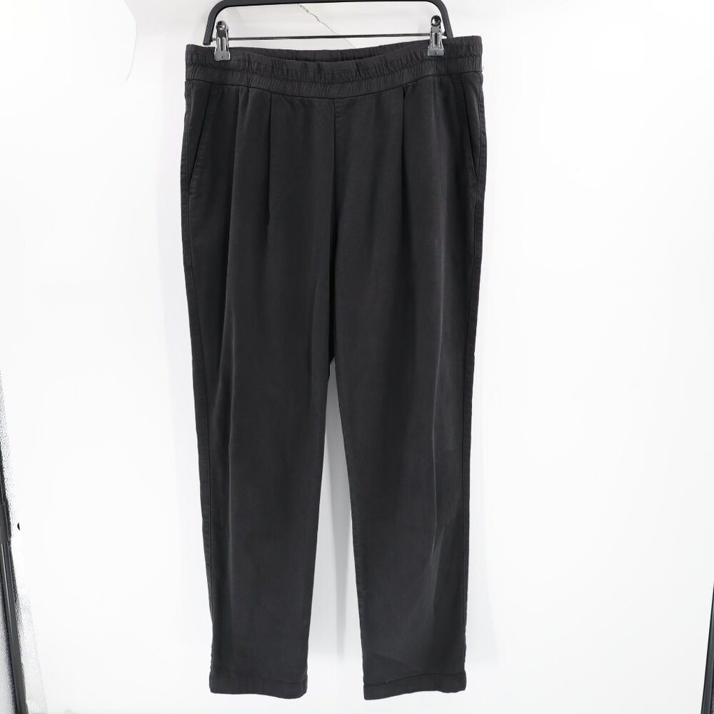 JAMES PERSE Pants Womens 3 35x28 black Single Pleat Relaxed Pull On cotton blend